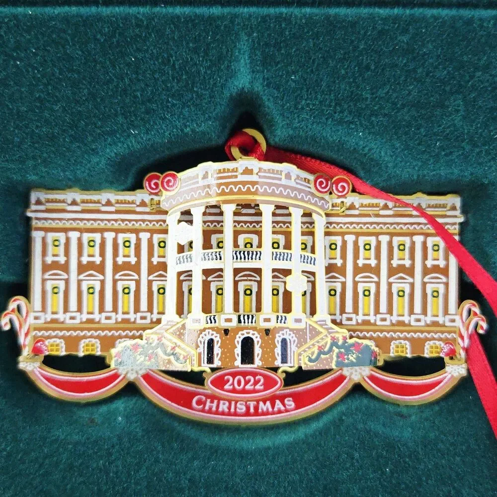 Christmas 2022 The White House Historical Association Ornament w/ Box & Booklet